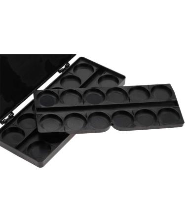  Wytino Nail Art Palettes 24 Grid Watercolor Pigment Color Mixing Palettes Manicure Drawing Tray (Black) - Buy Online on GoSupps.com