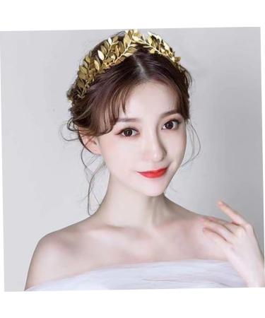 Headband Gold Leaf Headband Metal Leaves Bride Wedding Headpiece Head Wear Accessories For Women - Buy Online on GoSupps.com