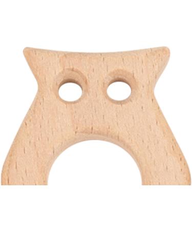 5Pcs Baby Teethers Owl Wooden Chewing Ring | Non-Toxic Robust DIY Jewelry Accessories & Baby Bite Stick - Buy Online on GoSupps.com