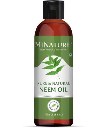 mi nature Neem Oil | Pure & Natural Neem Oil for Hair & Skin | Non-Sticky Massage Oil | 100ml | No Preservatives No Artificial Flavor - Buy Online on GoSupps.com