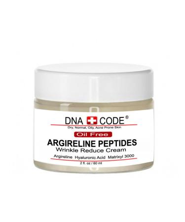 OIL FREE Pure Argireline Peptides Winkle Reduce Cream-Hyaluronic Acid+ Matrixyl 3000 2 Count (Pack of 1)