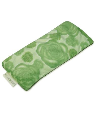 Relaxso Flaxseed Pain-Out Bamboo Eye Pillow with Lavender Floral Plush Sage