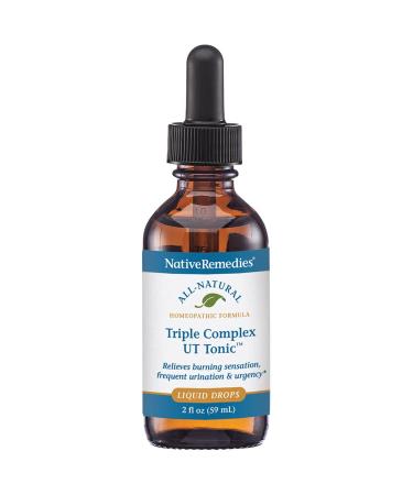Native Remedies Triple Complex UT Tonic - Natural Homeopathic Formula to Relieve Bladder Irritation Burning Sensation Frequent Urination and Urgency - 59 mL 2 Fl Oz (Pack of 1) - Buy Online on GoSupps.com