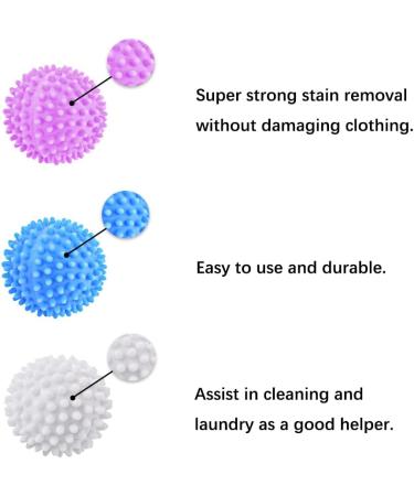 LOMUG Pack of 12 Dryer Balls Wash Balls for Down Jackets Dryer Ball Washing Ball for Washing Machine Reusable Dryer Balls Tumble Dryer Ball for Home Clothing Cleaning - Buy Online on GoSupps.com