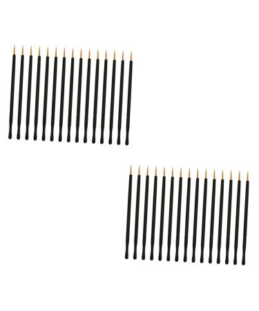 Hemoton 100 Pcs Eyeliner Eye Makeup Tools Eye Liner Brush White Eye Liner