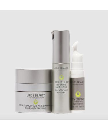 Juice Beauty STEM CELLULAR Anti-Wrinkle Solutions Kit - Reduce Fine Lines and Wrinkles - Natural  Vegan  Cruelty-Free - 3 pc