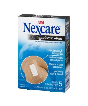 NEXCARE ABSOLUTE WATR ADH PADS 5