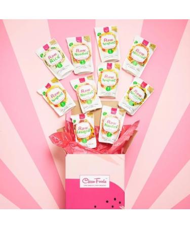 CleanFoods Raw Lasagna 8 x 200g Big Pack I Konjac noodles I vegan gluten free low carb I only 6 calories per 100g I ready in 2 minutes - Buy Online on GoSupps.com