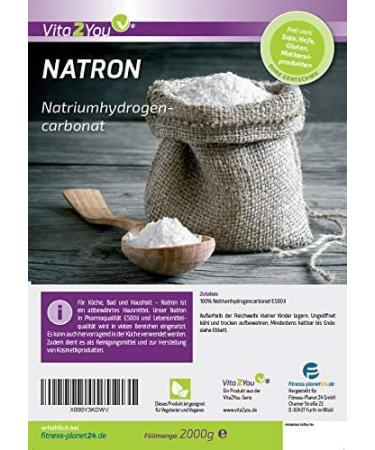 Buy Vita2you Natron Powder 6kg - High-Quality Sodium Bicarbonate Baking Powder - XXL Stock for Baking & Cooking - Food Grade Sodium Hydrogen Carbonate - Buy Online on GoSupps.com