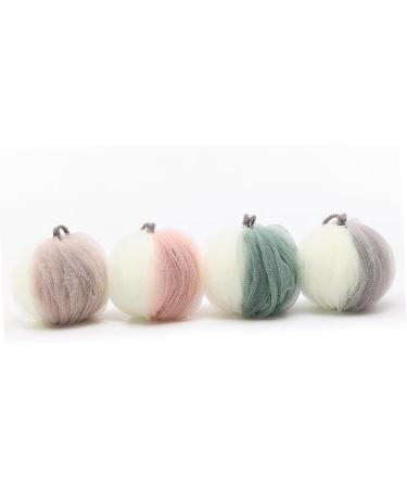 FOMIYES 4 Pcs Exfoliante Mesh Sponge Bath Ball - Large Shower Pouf for Exfoliation | International Shipping Available - Buy Online on GoSupps.com