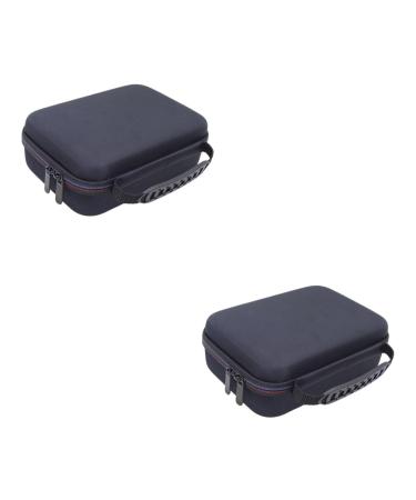 Fomiyes 2st storage bag for hair clipping facial care accessories for men travel storage for trimmer facial razor Reiserasierer KAFTER BACKER BACK READED EVA adjustable