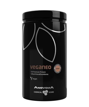 Anovona vegano vegan protein powder cocoa - vegetable protein powder with EAAS & BCAAS |Made in Germany |From pea rice and hemp protein isolate |Without soy sugar -free lactose -free |450g cocoa 450 g (1 Pack) - Buy Online on GoSupps.com