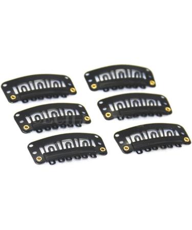 FOYTOKI Metal Snap Buttons Metallic Hair Clips Womens Hair Clips Wig Clips 6 Teeth Combs Clips with Soft Stainless Steel Snap Clip Metal Hair Clips for Women Tooth Comb Top Hat Miss - Buy Online on GoSupps.com