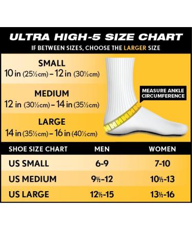 Ultra High-5 Ankle Brace - Advanced Support for Chronic Instability & Joint Pain | Versatile Fit for Athletes | Black Small (Pack of 1 - Buy Online on GoSupps.com