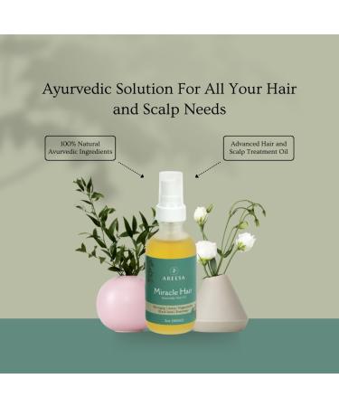 Miracle Hair Ayurvedic Oil | Bhringraj Amla Black Seed Coconut Rosemary & Lavender for Dry Frizzy Damaged Hair - International Shipping - Buy Online on GoSupps.com