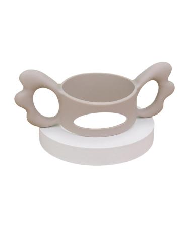 Yunsa baby silicone bottle handles - baby bottle handle made of silicone with a wide neck - Easy grip silicone universal standard bottle holder for infants toddlers small hand sweet wings shape parent coffee
