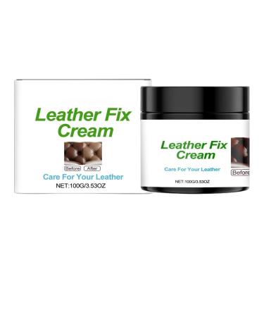 Jingmiger Leather conditioner 100g leather restoration balm shoe care balm suitable for boots furniture jackets handbags sofas belts and interiors