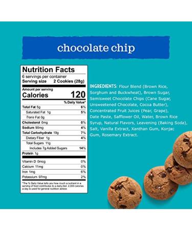 Enjoy Life Chocolate Chip Soft Baked Cookies - Gluten Free, Vegan & Nut Free - 6 Pack (36 oz) - Buy Online on GoSupps.com