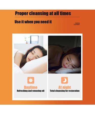 BIOAQUA Papaya Essence Purifying Moisturizing Face Cleanser Sodium Hyaluronate Facial Cleaning Nicotinamide100g / 3.53oz - Buy Online on GoSupps.com