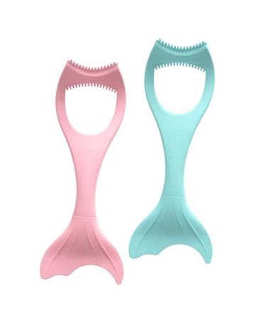 Operitacx 2pcs Tool Applicator Mermaid Girl Supplies Line Mascara Guard Makeup Eyelashes Girls Template Comb