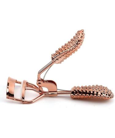 Beauty+ Eyelash Curler Applicator Stainless Steel with Silicone Pad for Perfect Curling and Applications Professional Eyelash Curlers (Rose Gold Beads) - Buy Online on GoSupps.com