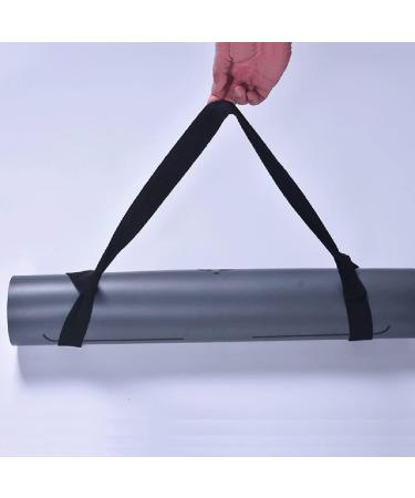 Adjustable Yoga Mat Carrying Strap - 2Pcs Portable Sling for Men and Women, Black - Buy Online on GoSupps.com