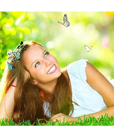 18 Stylish Butterfly Hair Clips - Glitter Snap Hair Jewelry for Teenagers & Women - Buy Online on GoSupps.com