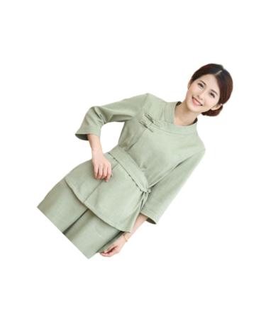 minkissy 1 Set Spa Robe Hair Salon Cape Spa Kit Salon Pants Hair Salon Smock Hair Dyeing Apron Beautician Smock Wear Spa Cloth Grooming Kit Hairdressing Hair Cutting Apron Tops Protection L Green