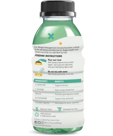 Natural Weight Loss & Joint Support Dog Vitamin Supplement - Wolf Spring 10 oz 12 Pack - Buy Online on GoSupps.com