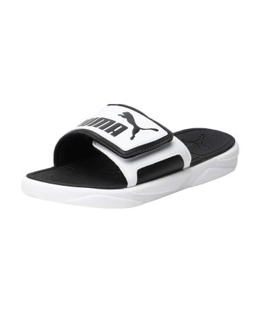PUMA Unisex Royalcat Comfort Slide Sandal 42 EU Puma White Puma Black