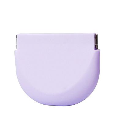 Transparent orthodontic alignment portable silicone tooth clips for compressing together practical denture storage storage light purple 90*75*25mm