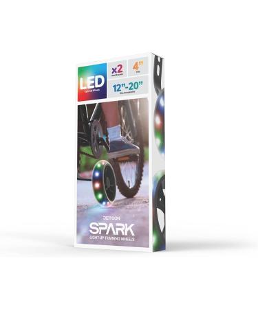 Jetson Electric Bike Spark Light-Up Training Wheels | Motion Activated 4 Inch Wheels for 12-20-inch Bikes | Durable Steel Brackets | Ages 3 - Buy Online on GoSupps.com