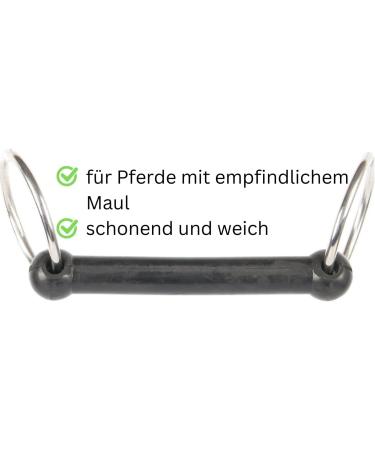 AMKA Rubber Bridle with 18mm Flexible Thickness Bar Bit & 65mm Rings - Optimal Horse Gear for International Shipping - Buy Online on GoSupps.com