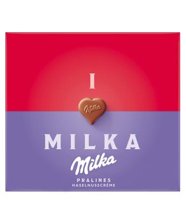 Buy I LOVE Milka Pralines 10 x 110g - Gourmet Alpine Milk Chocolate with Hazelnut Cream | International Shipping - Buy Online on GoSupps.com