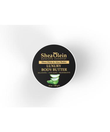 Luxury Body Butter - Shea Olein & Aloe - 12oz | Nourishing Moisturizer for All Skin Types - International Shipping Available - Buy Online on GoSupps.com