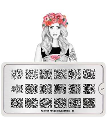 MoYou-London Stencil Flower Power Collection 07