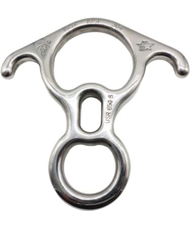 ProClimb 50 kN Stainless Steel Rescue Figure 8 Descender with Bent-Ears | Belay Device for Rappelling & Rigging | 1-Pack - Buy Online on GoSupps.com