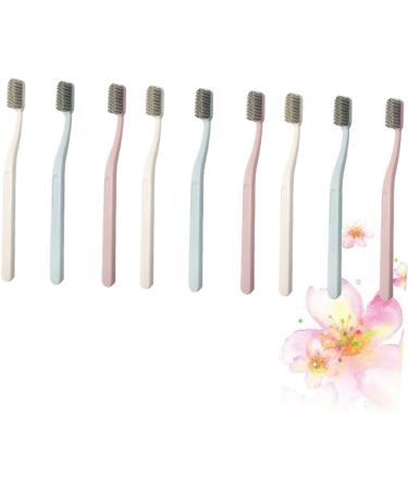 Buy Gatuida Manual Toothbrush Set - 9 Pcs Travel Adult Toothbrushes with Straw | Eco-Friendly & Effective Cleaning - Buy Online on GoSupps.com