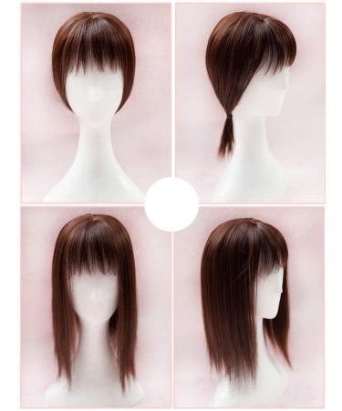 Remeehi Glattes Synthetisches Haarteil f r Frauen | Hochwertiges Clip-In Deckhaar mit Stirnfransen Internationaler Versand - Buy Online on GoSupps.com