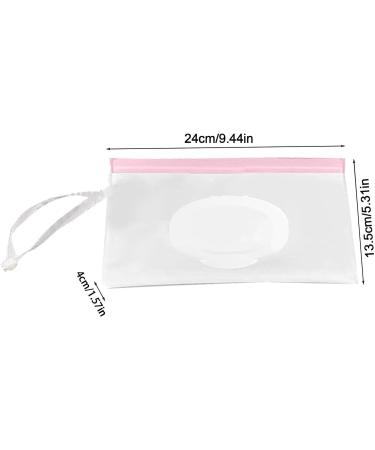 Wet Wipes Dispenser - Portable Wet Wipe Dispenser Bag | Reusable Travel Baby Wipes Dispenser Carrying Pouch for Diaper Bag Hondony Pink - Buy Online on GoSupps.com