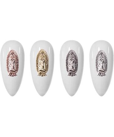 20PCS 3D Virgin Mary Nail Charms - Virgen De Guadalupe Diamonds for Nail Art & Jewelry Making - Buy Online on GoSupps.com