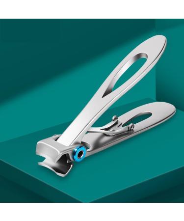 OPKDE Nail Clipper for Thick Nail Wide Jaw Opening Stainless Steel Toenail Cutter Extra Large Fingernail Toenail Trimmer Manicure Tool(Silver small) - Buy Online on GoSupps.com