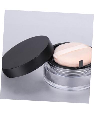Beavorty 2Pcs travel powder container Cosmetic Powder Case Makeup Case Powder box makeup box portable 6.5X3cm Black - Buy Online on GoSupps.com