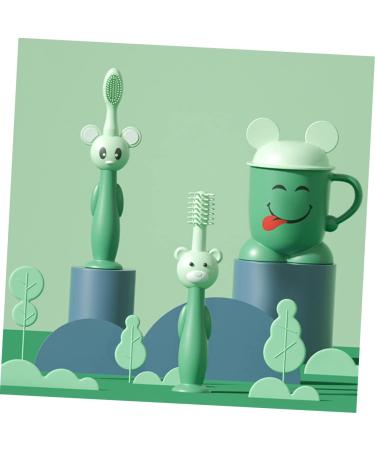 Partykindom Soft Children's Toothbrush Set - Newborn & Infant Care | Suction Cup Toddler Brushes | Safe & Gentle Baby Cleaning Solution - Buy Online on GoSupps.com