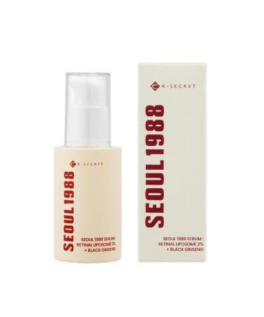 G n rique RETINAL Serum - Seoul 1988 Anti-Aging Serum 2% Liposome Retinol with Black Ginseng Elasticity and Pore Care - Made in Korea