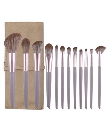 MADALIAN Loose Brush Full Set Concealer Eyeshadow Foundation Brush Beauty Tools 10 Makeup Brush Set(Color:E) As shown E