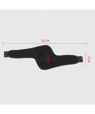 Adjustable Tennis Elbow Brace Strap - Elbow Support Sleeve for Joint Pain Relief | Ideal for Weightlifting & Sports - 62cm Black - Buy Online on GoSupps.com