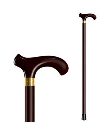 Solid Wood Walking Cane Wooden Walking Cane with Rubber Tip Hiking Sticks/Walking Poles for Hiking Trekking Camping Traveling Climbing Crutches A 85cm