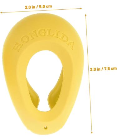 Mobestech Ear Covers 2 Pairs Heat Protection Hair Dyeing Supplies Hair Dyeing Accessories Hair Coloring Products Ear Men and Women Silica Gel Hairdressing Ear Cover Yellow 7.5x5cm - Buy Online on GoSupps.com