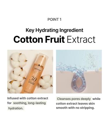 MENOKIN Cotton Cloud Bubble Cleanser Perfect EGF Skin Repair Remove Impurities Low pH for Sensitive Skin Hydrating & Non-Stripping Gentle Face Wash Foaming bubbles Korean Skincare 5.07 fl oz - Buy Online on GoSupps.com